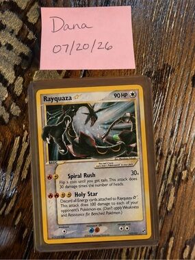 Pokemon Rayquaza Card